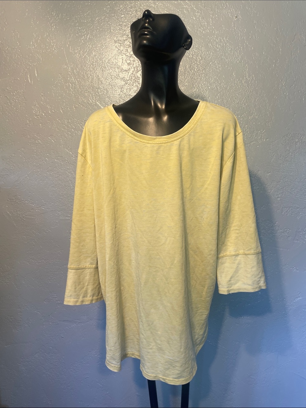 Jane and Delancey Pale Yellow Women's Jersey Top